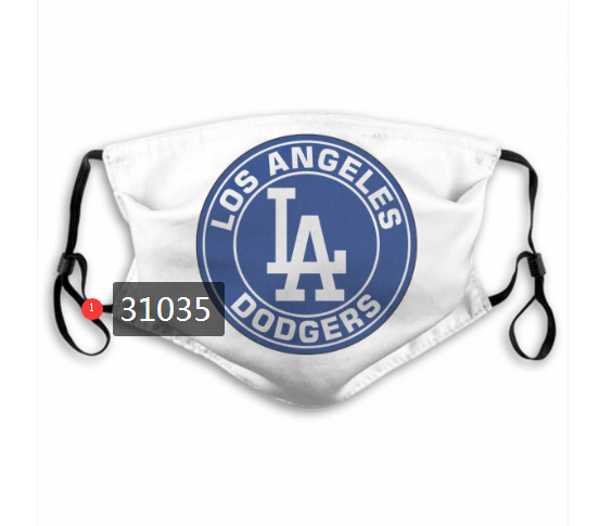 2020 Los Angeles Dodgers Dust mask with filter 47->mlb dust mask->Sports Accessory